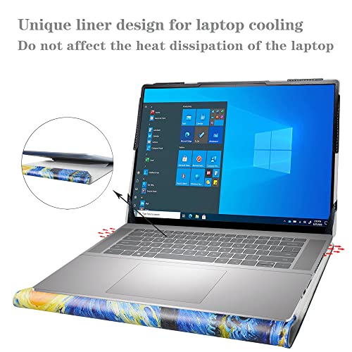Protective Case for Dell Inspiron 16 5640 5645/Inspiron 16 2-in-1 7640 7645/Inspiron 16 Plus 7640 7630/Vostro 16 5640/Latitude 7640 7650 & Pavilion 16 16-agXXXX 16-afXXXX 16",Starry Night - color: Starry Night