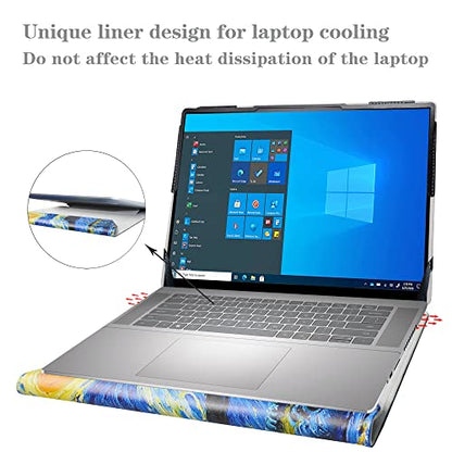 Protective Case for Dell Inspiron 16 5640 5645/Inspiron 16 2-in-1 7640 7645/Inspiron 16 Plus 7640 7630/Vostro 16 5640/Latitude 7640 7650 & Pavilion 16 16-agXXXX 16-afXXXX 16",Starry Night - color: Starry Night