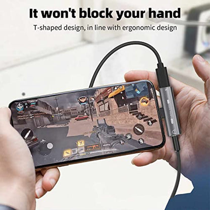 USB C Headphone Adapter , 2 in 1 USB C to 3.5mm Headphone Jack HiFi DAC | 27W Fast Charging Dongle Adapter Compatible with iPhone 17/16/15 Pro Max, Samsung Galaxy S26/S25/S24/S23, Pixel 6/5