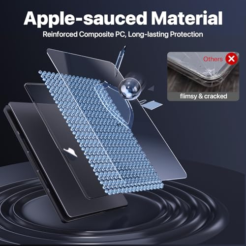 Soonjet Invisible Armor for MacBook Pro 14 inch Case M5 M4 M3 M2 2026-2021 | 100% Color Match, Matte Space Black Clear, Protective Hard Shell Laptop Cover, Ultra Thin, Anti Crack Fingerprint Scratch - color: Space Black Clear