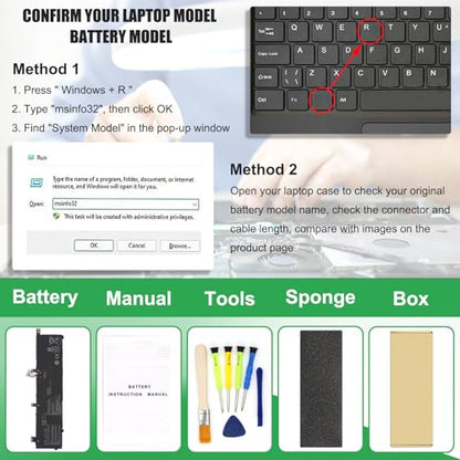 C31N1843 Laptop Battery Replacement for ASUS VivoBook S14 S432FA S432FL Vivobook S15 S532 S532FA S532FL X432FA X432FL X432FLC X532FA X532FL X532FLC S432FA-EB008T S532FA-DH55 Series 11.55V 42Wh - size: 10.92*2.94*0.23inch C31N1843