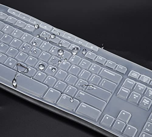 Keyboard Cover for Logitech MK370 MK295 MK270 K270 Keyboard, Logitech MK370 MK270 K270 Keyboard Skin Protector - Clear - color: Clear