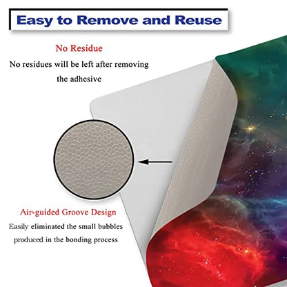15.6 inch Laptop Notebook Skin Sticker Universal Soft Art Cover Decal Fits 12 13 13.3 14 15 15.4 15.6 inch Laptop Protector,Easy to Apply, Reusable, Color Nebula Galaxy - color: Color Nebula Galaxy