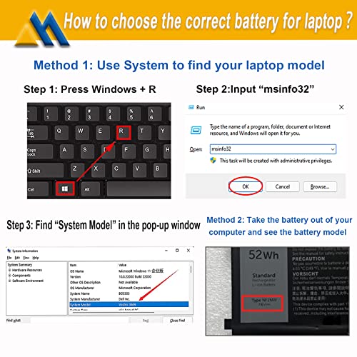 NF2MW Laptop Battery Replacement for Latitude 7400 2-in-1 Latitude 9410 2-in-1 Series Notebook P110G P110G001 7146W 085XM8 08W3YY 0C76H7 C76H7 CHWV6 0G8F6M GJD1V 2K0CK 7.6V 52Wh 6500mAh 4-Cell - size: 9.84*3.38*0.22 inch NF2MW