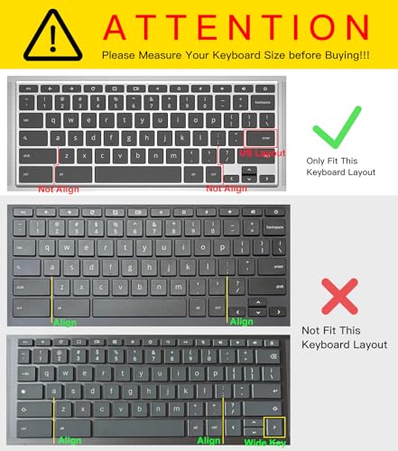 Keyboard Cover Skin for HP Chromebook 14 Laptop 14a-na 14a-ne 14a-ca 14a-na0226nr 14a-ne0013dx 14a-na0021nr 14a-na0031wm 14a-ca0030wm 14a-ca0023nr, HP Chromebook 14A G5 Keyboard Protector, Ombre Blue - color: Ombre Blue