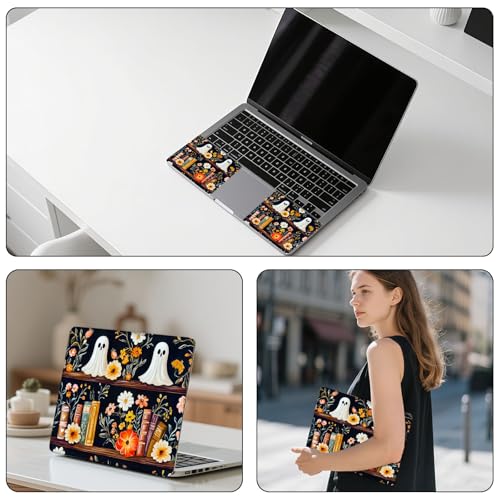 Aesthetic Laptop Skin Sticker, Apparitions on Floral Shelves Waterproof Vinyl Laptop Decal, Removable Bubble Free, Reusable Protective Cover for 13 14 15 15.6 Inch - color: Apparitions on Floral Shelves