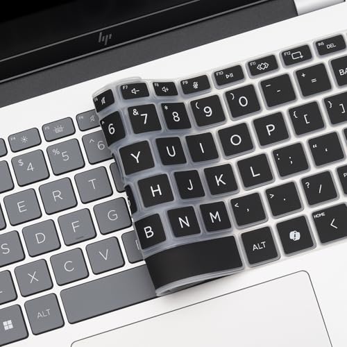 Keyboard Cover for 2026 2025 HP OmniBook 5 Next Gen AI 14" & OmniBook 7 14"/OmniBook 5 Flip 14" 14-he 14-fp 14-FR 14-fs 14-he0037nr 14t-fr000 14-fp0057nr 14-fs0000 (Not fit 14-fm 14-fk 14-ha)-Black - color: Black