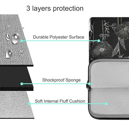 MOSISO Laptop Bag for Women 15.6 inch, 15-16 inch Computer Bag Compatible with MacBook Air 15 inch/Pro 16 inch, HP Dell Lenovo Asus Notebook, Laptop Messenger Shoulder Sleeve with Strap, Retro Flower - size: 15.6 inch