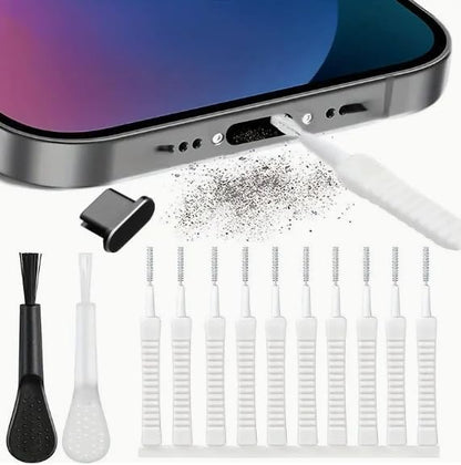 1 Set Phone Charging Port Cleaning Kit, Type C 13 in 1, USB C Dust Plug & Speaker Cover, Computer Keyboard Cleaner Tool, for iPhone Android Tablet Laptop