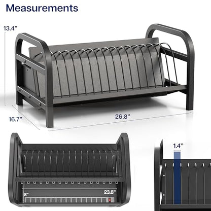 VIVO Lockable 16-Bay Laptop/Tablet Open Charging Station, Multi Device Charging Organizer, Chromebook Charging Station for Classroom, Devices up to 14 inches, Lock Box and Key, Black, STAND-LAPC3-L - size: 16-Bay + Lock