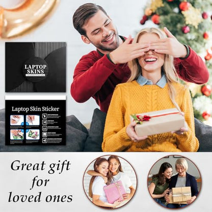 12.1-15.6 Inch Universal Reusable Laptop Skin Sticker Decal, Waterproof Removable Protector for Notebook Cover, Scratch-Resistant Vinyl Cuttable Full Wrap Sticker, Retro Library Bookshelf Book - color: Retro Library Bookshelf Book