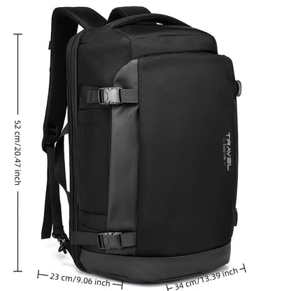 Laptop Backpack for Men 17-inch Travel- Computer Case Laptop Bag Large Capacity Business Weekender Satchel Purse Fashion Black - color: Black-500