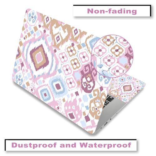 Laptop Skin Sticker Decal,12" 13" 13.3" 14" 15" 15.4" 15.6 inch Laptop Vinyl Skin Sticker Cover Art Protector Notebook PC (2 Wrist Pad Skins Included), Waterproof Removable, Cute Pink Abstract - color: Cute Pink Abstract