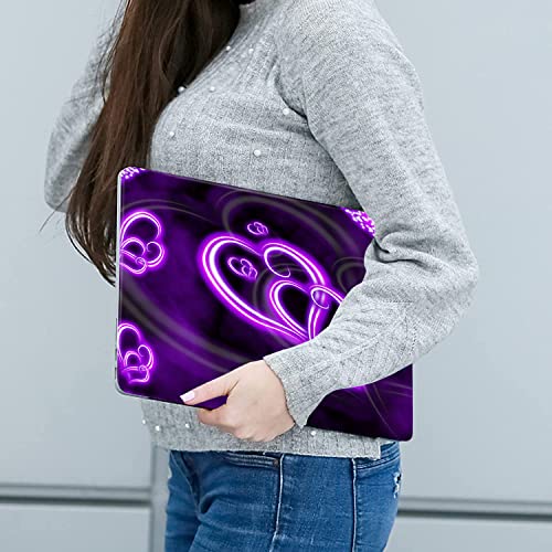 Purple Hearts Fashion 11.6 12.1 13 13.3 14 15 15.4 15.6 inches Netbook Laptop Skin Sticker Cover Reusable Protector for 11.6-15.6 Inch Chromebook Skin - color: YNEK-136