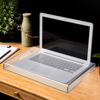 Keyboard Dust Cover Transparent Acrylic Keyboard Protector for Home Office Water-Resistant Protective Case for Laptop and Desktop Use 15.74 X 10.43 X 1.57 in - size: 40.00X26.50X4.00CM