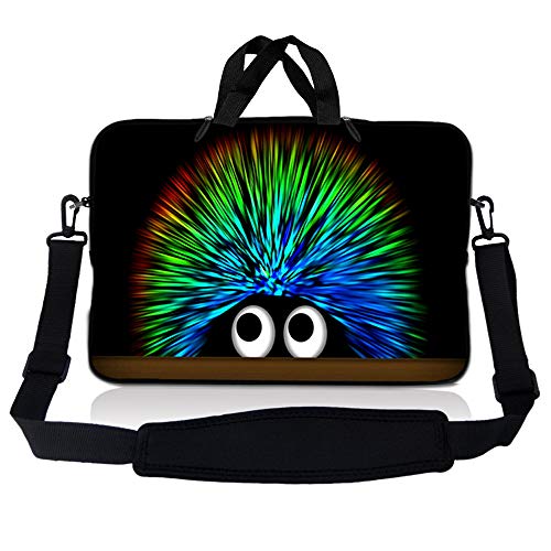 Laptop Skin Shop Neoprene Laptop Sleeve Bag Carrying Case with Handle and Adjustable Shoulder Strap Parent 2 - color: Hedgehog, size: 13 in – 13.3 in