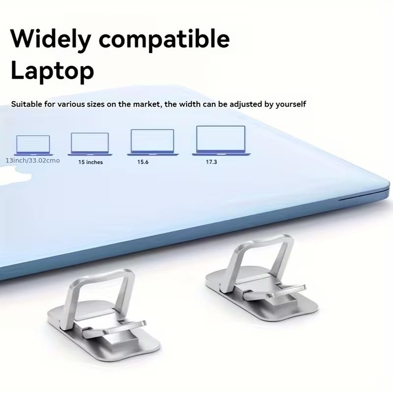 Laptop Stand Two Speed Adjustable Foldable Portable Elevated Compact Computer Riser for Home Office Travel Improves Airflow, 2pcs - size: 2pcs