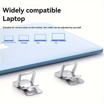 Laptop Stand Two Speed Adjustable Foldable Portable Elevated Compact Computer Riser for Home Office Travel Improves Airflow, 2pcs - size: 2pcs