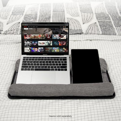 SaharaCase - Premium Portable Lap Desk with Cushion, Device Slot & Mouse Pad, Laptop Tray for Bed, Sofa, or Travel, Carbon Black, (LT00074)