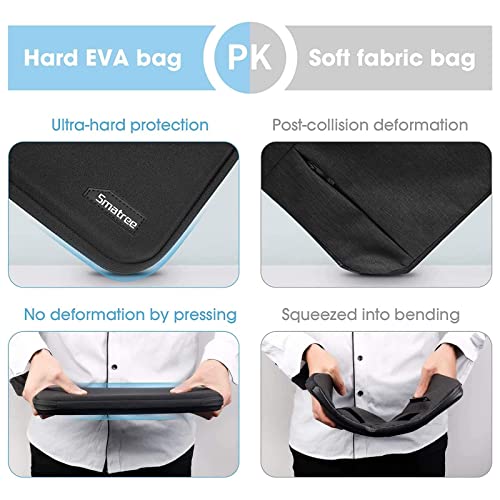 Smatree Hard Shell Laptop Sleeve Case Only for 15 inch Microsoft Surface Laptop 6/5/4/3, for 15 inch Microsoft Surface Book 3/2 Notebook Bag, Black | Compatible for 15 inch Microsoft Surface Laptop 6/5/4/3, for 15 inch Microsoft Surface Book 3/2 Notebook