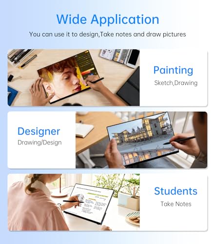 Portable Monitor Touchscreen 15.6" with Stylus Pen, Travel Monitor FHD IPS 10-Point Touch Screen, Protective Sleeve, Built-in Stand, HDMI USB C External Screen for Mac, Laptop, PC