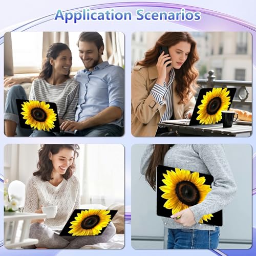 Laptop Skin Sticker Decal Cover,Yellow Sunflower | DIGTIALL Universal Laptop Skin Sticker, Waterproof Removable Notebook Decal Protector Cover for 12 13 14 15 Inch Laptops - color: Yellow Sunflower