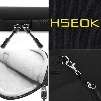 Hseok Laptop Sleeve 14 inch Case with Small Case, Compatible with MacBook Neo 14, MacBook Pro 14 M5/M4/M3/M2/M1, XPS 14 and Most 14 inch Notebooks, Neoprene Computer Handbag,B01K01 - color: B01k01, size: 14"