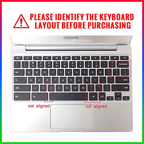 Keyboard Cover for Samsung Chromebook 4 3 XE310XBA XE500C13 XE501C13 11.6"/Chromebook 4 15.6" XE350XBA/Chromebook 2 XE500C12/Chromebook Plus V2 2-in-1 XE520QAB XE521QAB 12.2 inch,Cartoon Unicorn