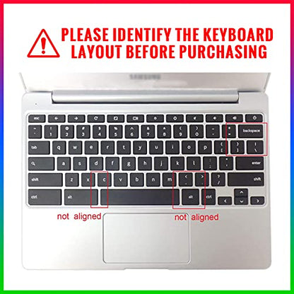 Keyboard Cover for Samsung Chromebook 4 3 XE310XBA XE500C13 XE501C13 11.6"/Chromebook 4 15.6" XE350XBA/Chromebook 2 XE500C12/Chromebook Plus V2 2-in-1 XE520QAB XE521QAB 12.2 inch,Cartoon Unicorn