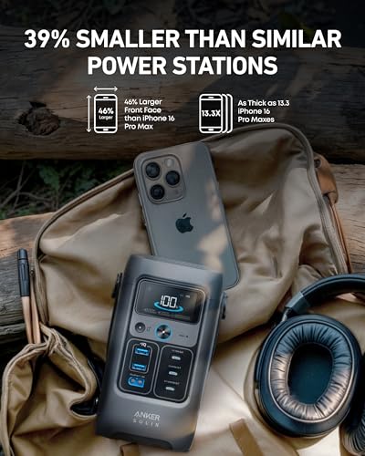 Anker SOLIX C200 DC Power Bank Station, 192Wh Portable Power Station, LiFePO4 Battery, 200W Solar Generator, for Outdoor Camping, Traveling, and Emergencies (No Wall Charger Included) - style: Anker SOLIX C200 DC