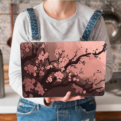 Universal Laptop Skin Sticker with 2 Wrist Pad Skins, Waterproof Scratch Resistant Vinyl Laptop Cover Decal, Cut to Fit for 11–15.6 Inch MacBook HP Dell Lenovo, Cherry Blossom Tree - color: Cherry Blossom Tree