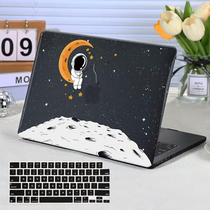 Funut Compatible with MacBook Pro 13 inch Case 2025 2024 2023-2016 M2 M1 | Case for MacBook Pro 13 inch A2338 A2289 A2251 A2159 A1989 A1708 A1706 Funut Plastic Hard Case & 2 Keyboard Cover, Astronaut - color: #Space Astronaut, size: 2016-2024 Macbook Pro