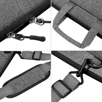 Hseok Laptop Shoulder Bag 17-17.3 inch Case, Durable Shockproof Protective Briefcase with Multi-Pockets Compatible with Lenovo Most 17-17.3 inch HP Acer Dell ASUS MSI Notebooks,Dark gray-black - color: Dark Gray-black, size: 17-17.3"