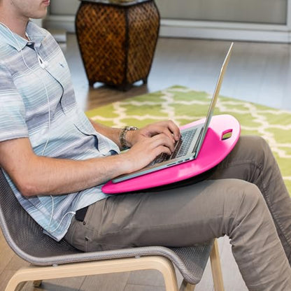 Honey-Can-Do TBL-06322 Portable Laptop Lap Desk with Handle, Hot Pink, 23 L x 16 W x 2.5 H