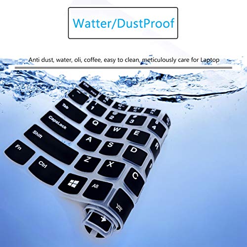 Keyboard Cover for 15.6" Lenovo ThinkPad E15 Gen 4/3/2, ThinkPad L15 Gen 2/1, ThinkPad T15 T15p T15g P15 P15s P15v Gen 3/2/1, ThinkPad E580 E590 E595 L580 L590 P52 P53 P72 P73 T570 T575 T580 T590 -BK - color: Black