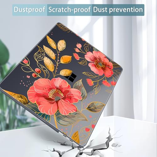 Mektron Printed Case for 2025 Microsoft Surface Laptop Windows 11 Copilot+ PC Surface Laptop 13 inch Touchscreen Display Cover Fits Model 2095, Floral C339 - color: Floral C339