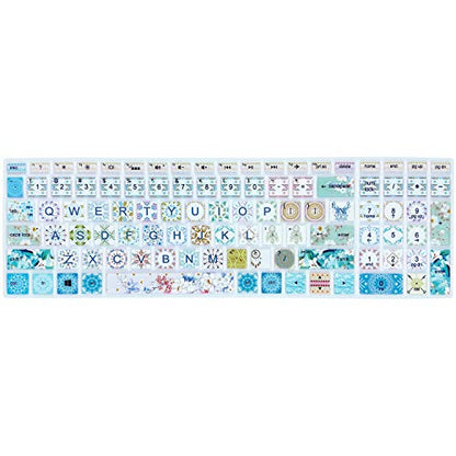 Keyboard Cover for HP Envy x360 15.6''Series/Pavilion 15/ Pavilion x360 15.6” Series/Envy 17 17.3" Series/Laptop 15t 17t 17-ca0011nr 17-by0040nr, Garland - color: Garland