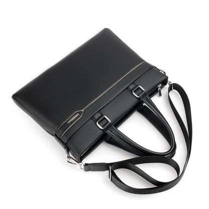 Briefcase Business Document Storage Bag Laptop Protection Handbag Material Organize Pouch Accessories(D) - color: D