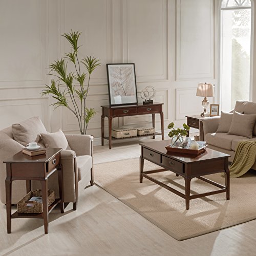 Leick Home Stratus End Table, 20", Heartwood Cherry - color: Heartwood Cherry