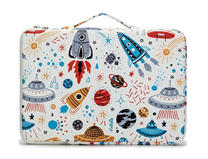 Kinmac 360° Protective Water Resistant Laptop Sleeve case Bag with Handle for MacBook Pro 14 inch,13.5 inch-13.9 inch and 14 inch Laptop(Spaceship) - color: Spaceship, size: 13.5 inch-14 inch