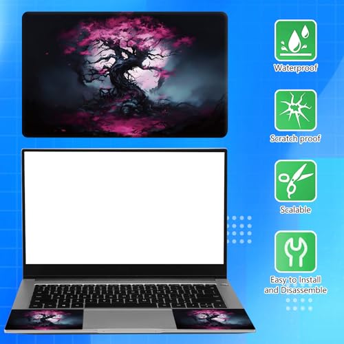 Universal Laptop Skin Sticker Decal for 11.6”12" 13" 13.3" 14" 15" 15.4" 15.6" Reusable Waterproof Scratch-Scratch Resistant Protective Vinyl Laptop Notebook Skin Stickers - Cherry Blossom Tree - color: Cherry blossom Tree