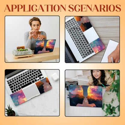 SUPERDANT Laptop Skin Sticker Decal Rosy Clouds Facial Contour Design Universal for 12 13 13.3 14 15 15.4 15.6 Inch Laptops Removable Vinyl Notebook Protector Cover - style: Facial Contour