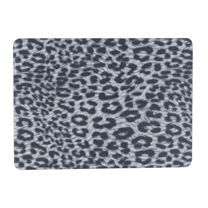 Leopard Case for MacBook Air 13 inch 2026-2022 M5/M4/M3/M2 Logo Cutout | Glitter Cheetah Print PU Leather Hardshell Case & Keyboard Cover for Mac Air 13.6 inch A3449 A3240 A3113 A2681, Black - color: 01 Black Leopard Print