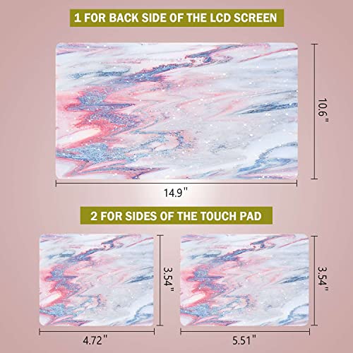 Laptop Notebook Skin Sticker Cover Decal Fits 12 13 13.3 14 15 15.4 15.6 inch Laptop Protector Notebook PC | Easy to Apply, Remove and Change Styles (Colorful Marble) - color: Colorful Marble
