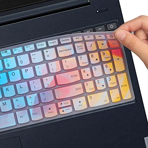 MUBUY Keyboard Cover for Lenovo IdeaPad 3 15 15.6 17.3 |Lenovo Yoga C740 C940 15.6 |Lenovo Ideapad 320 330 330s 340s 520 S540 720s 130 S145 L340 S340 V330 V130 |ThinkBook 15-Colorful - color: Colorful