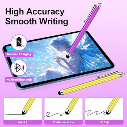 40 Pack Stylus Pen,Stylus Pen for Touchscreen | High Precision Sensitivity for Everyday Writing/Drawing,Universal Stylus Compatible with Touch Screens,10 Colors - color: 40-Pack