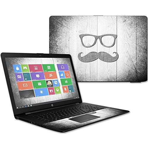 MightySkins Skin Compatible with HP 17t Laptop 17.3" (2017) - Hipster | Protective, Durable, and Unique Vinyl Decal wrap Cover | Easy to Apply, Remove, and Change Styles | Made in The USA - color: Hipster