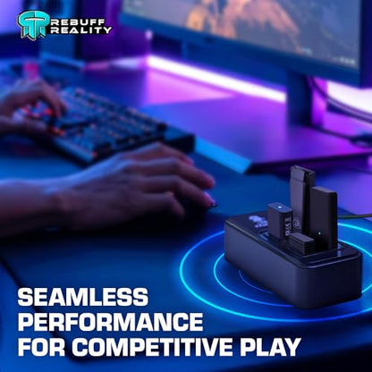 Rebuff Reality 4-Port USB 3.0 Hub for Wireless VR Dongles and Gaming | Reduces Wireless Interference for VR Dongles and Provides a Stable Connection for Mouse, Keyboard, Headset, PC, Mac - size: 4-PORT