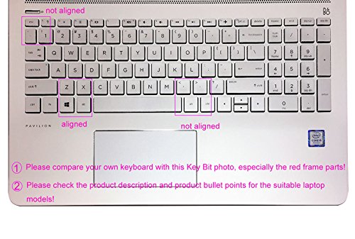 Keyboard Skin Compatible for 15.6" HP Pavilion X360 15-br075nr, HP Envy x360 15m-bp/bq, HP Spectre x360 15-ch011dx, HP Pavilion 15-cb 15-cc 15-cd 15-bw 15-bs & 17.3" HP 17m-ae 17-bs Series -Pink Ombre - color: Pink Ombre