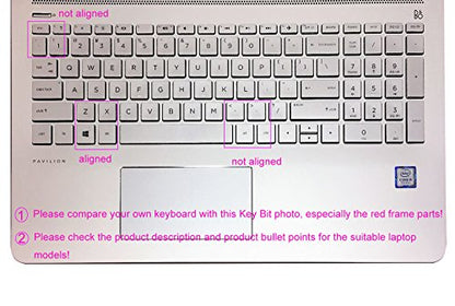 Keyboard Skin Compatible for 15.6" HP Pavilion X360 15-br075nr, HP Envy x360 15m-bp/bq, HP Spectre x360 15-ch011dx, HP Pavilion 15-cb 15-cc 15-cd 15-bw 15-bs & 17.3" HP 17m-ae 17-bs Series -Pink Ombre - color: Pink Ombre